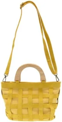 Joy Susan Women's Fashion Purse Cora Cage Wood Handle Hand Bag