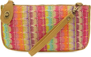 Joy Susan Women's Fashion Purse Straw Mini Crossbody Wristlet Clutch