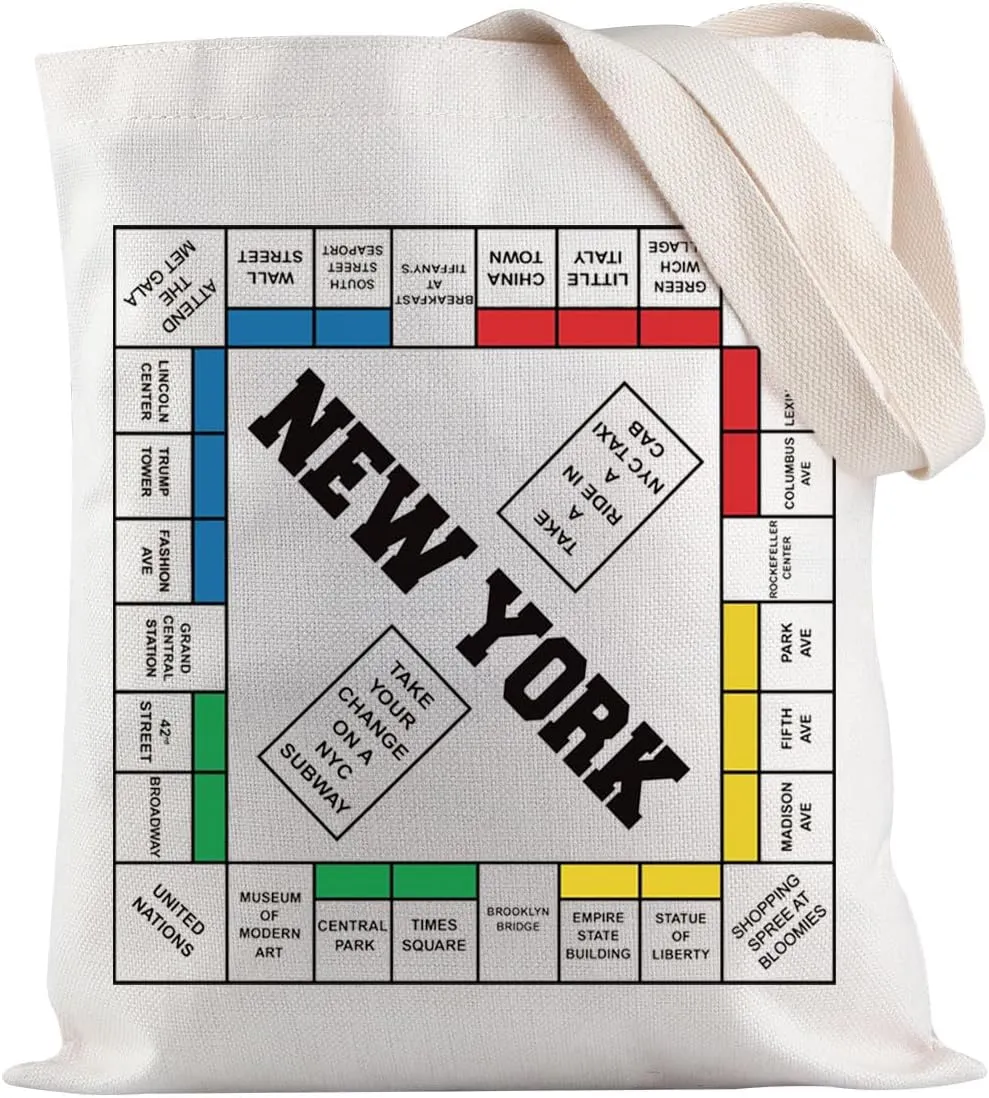 JXGZSO Funny New York Shopping Bag New York Lovers Gift Travel to New York Gift