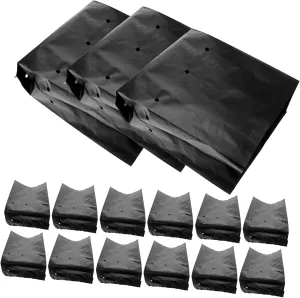KESYOO 100pcs Seedling Bag Vacuum Storage Bags Potato Bags for Growing Potatoes Leaf Bags Fabric Grow Bags Gardening Bag Clear Bags Raised Garden Bed Large Seedling Plant Bag Black