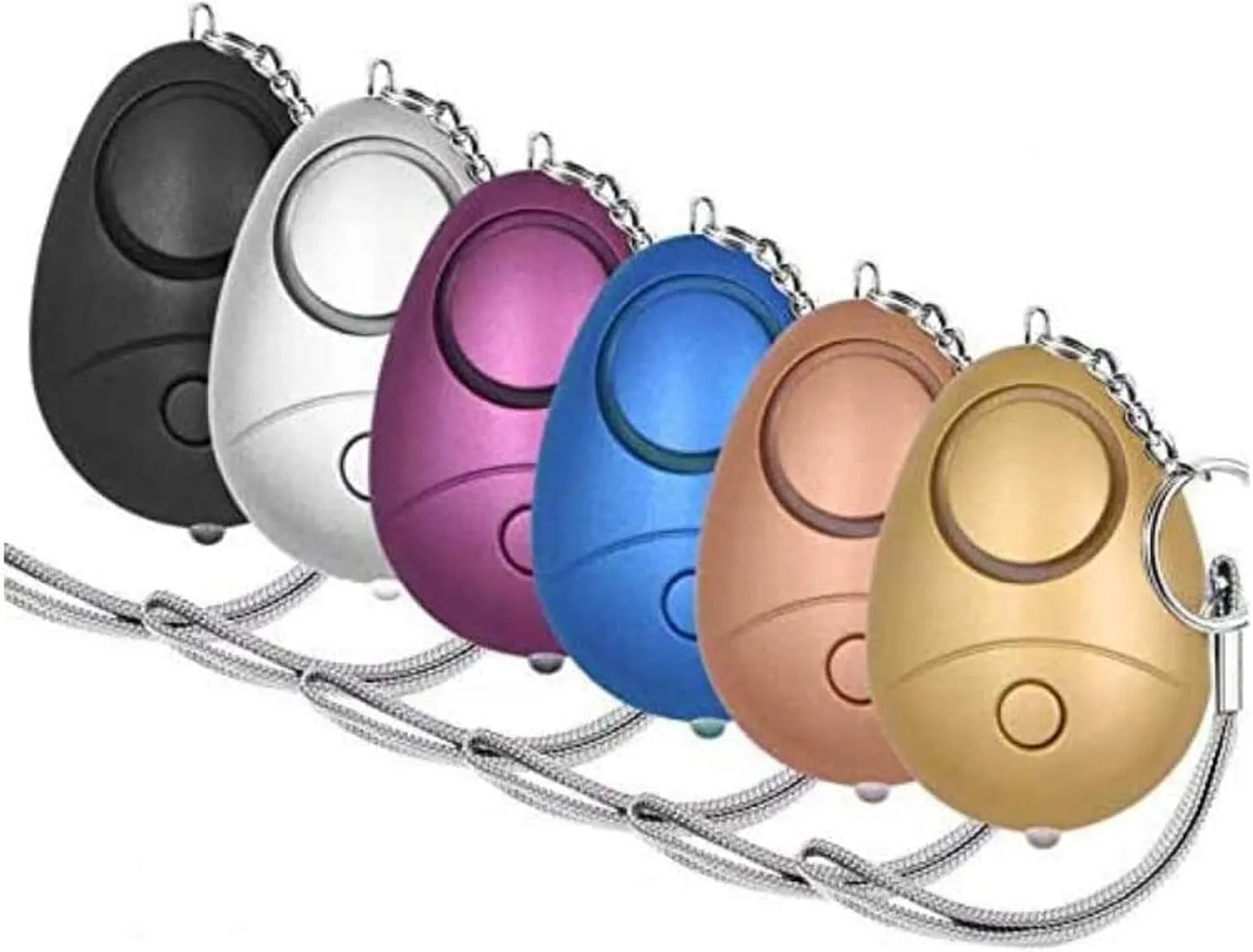 KOSIN Safe Sound Personal Alarm, 6 Pack 140DB Personal Security Alarm Keychain with LED Lights, Emergency Safety Alarm for Women, Men, Children, Elderly