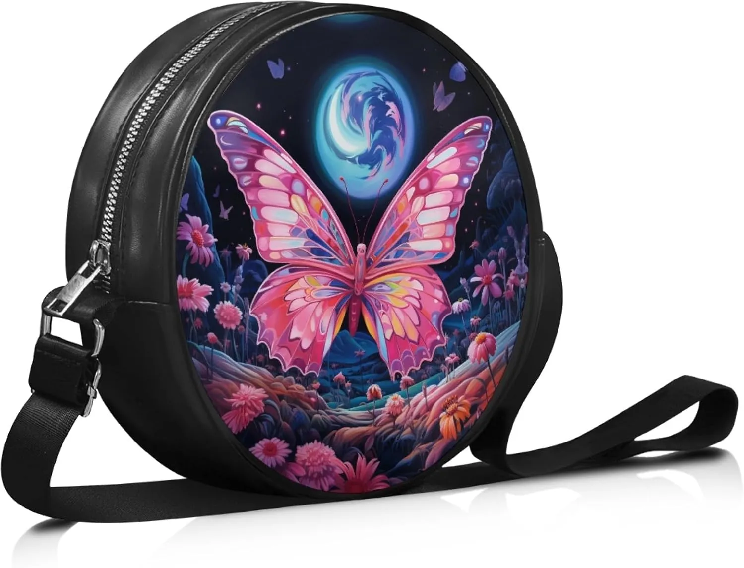 Ladies Cirlcle Crossbody Bag Women Cross Body Bag Adults Chest Bag