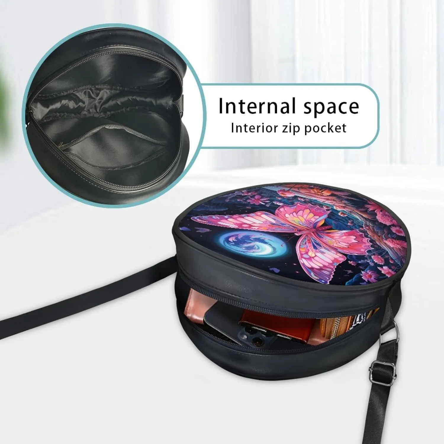 Ladies Cirlcle Crossbody Bag Women Cross Body Bag Adults Chest Bag