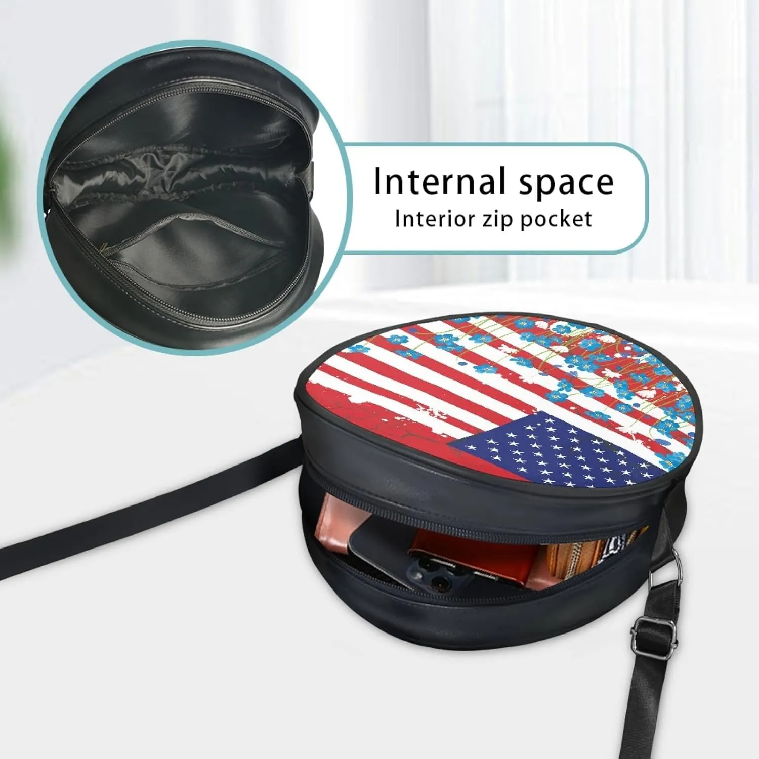 Ladies Cirlcle Crossbody Bag Women Cross Body Bag Adults Chest Bag