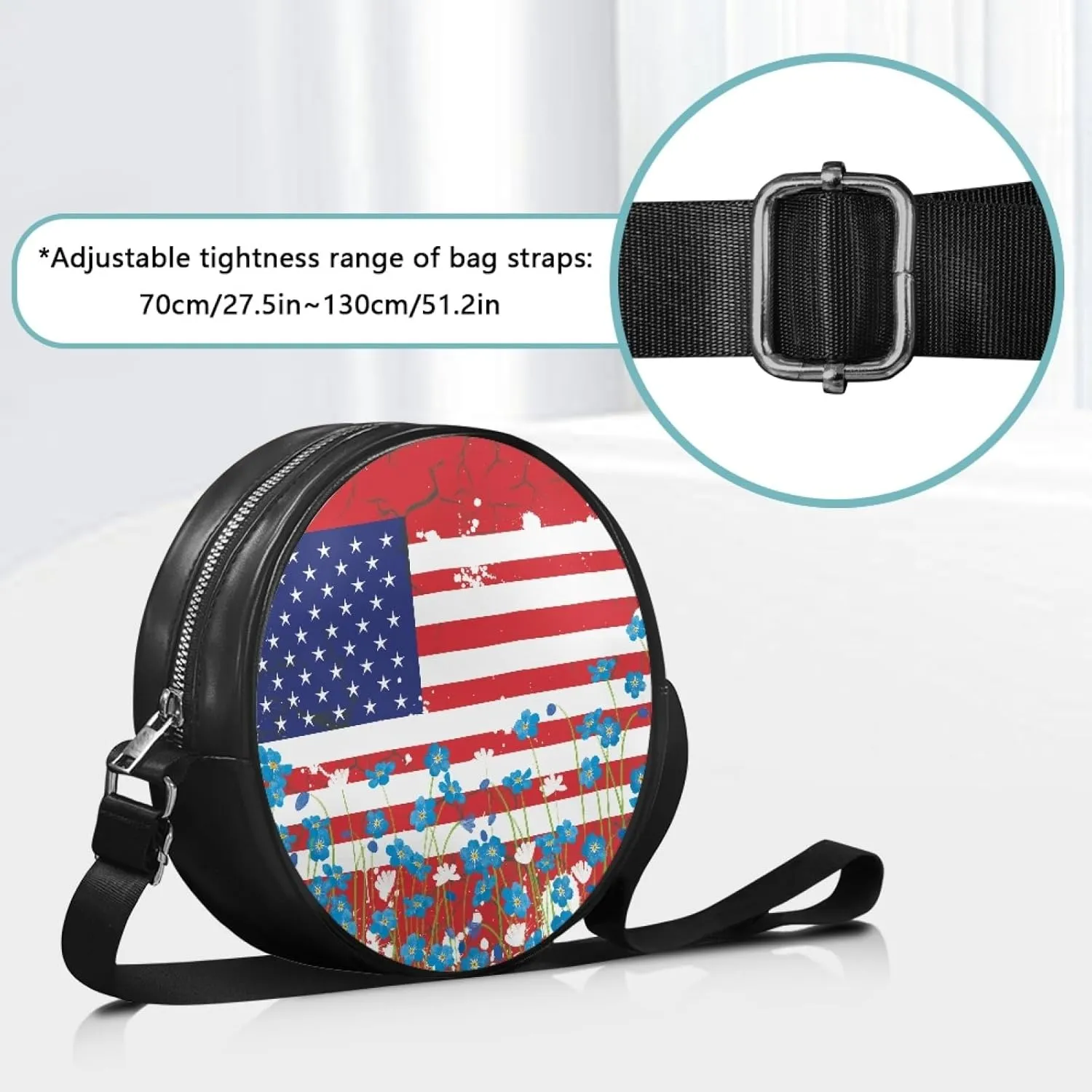 Ladies Cirlcle Crossbody Bag Women Cross Body Bag Adults Chest Bag