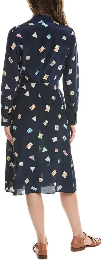 Lafayette 148 New York A-Line Silk Shirtdress