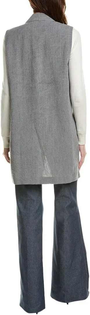 Lafayette 148 New York Nalani Linen Vest