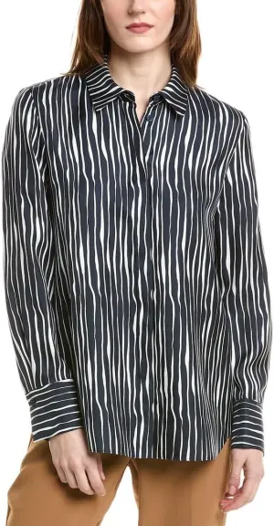 Lafayette 148 New York Scottie Silk Blouse