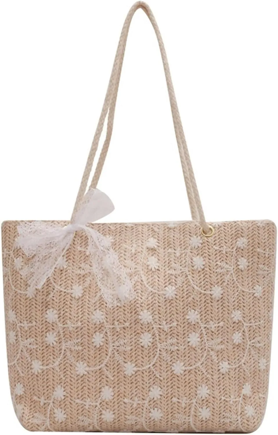 Large Beach Bags for Women Travel Straw Purses for Women Cute Beach Tote Straw Tote Vacation Handbags Shoulder Bag
