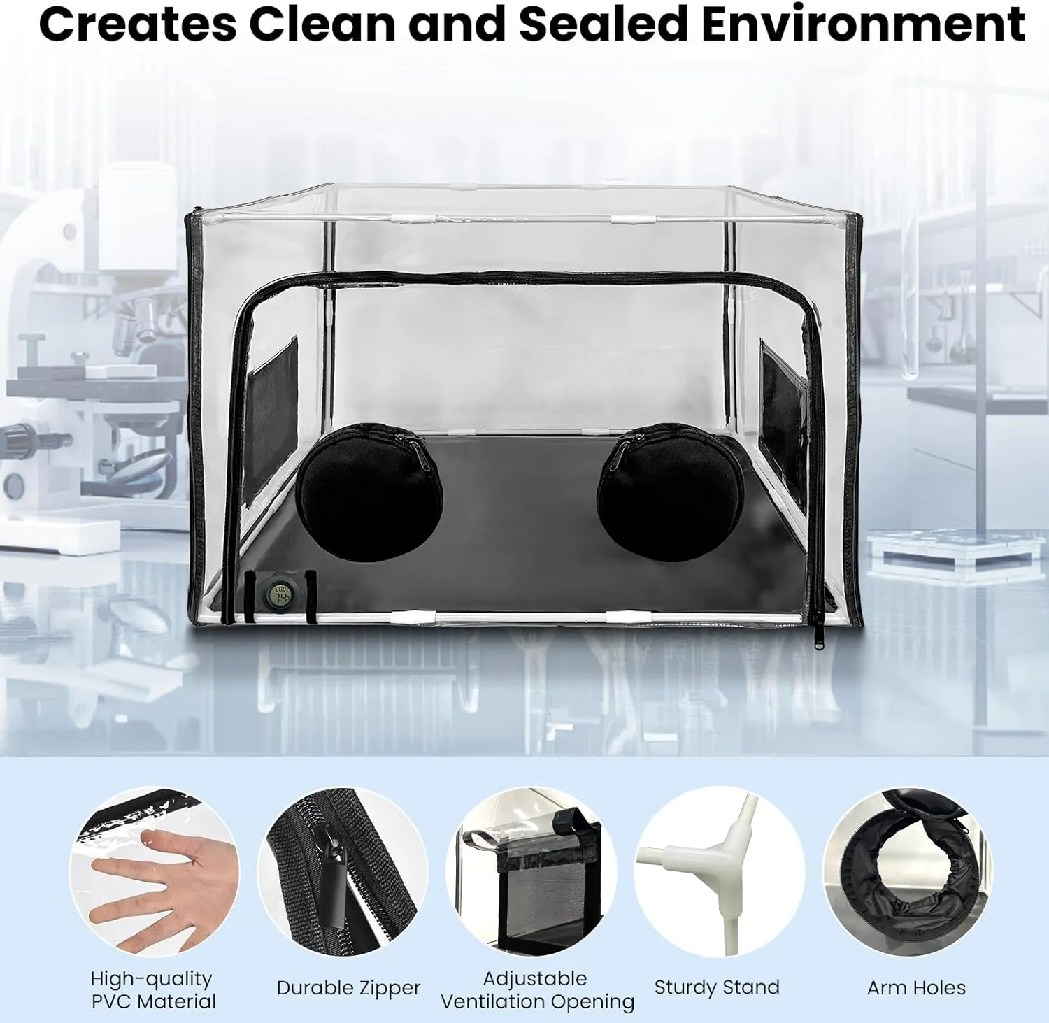 Large Mushroom Growing Kit, Still Air Box, Mycology Mushroom Grow Tent, Laminar Flow Hood for Mushroom Spores Growing Supplies Substrate(32 * 20 * 20 inch)
