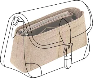 Lckaey bag Organizer for new Diane stick liner bag storage and sorting bag Felt Insert Organizer Y082-Khaki
