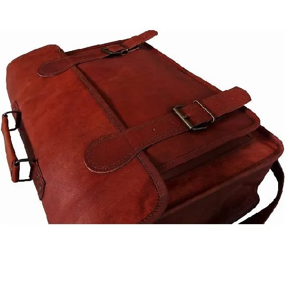 Leather Shoulder Briefcase Messenger Bag