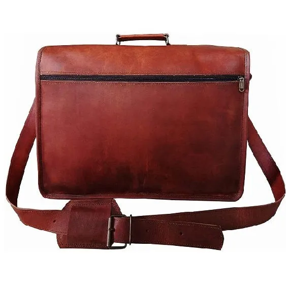 Leather Shoulder Briefcase Messenger Bag
