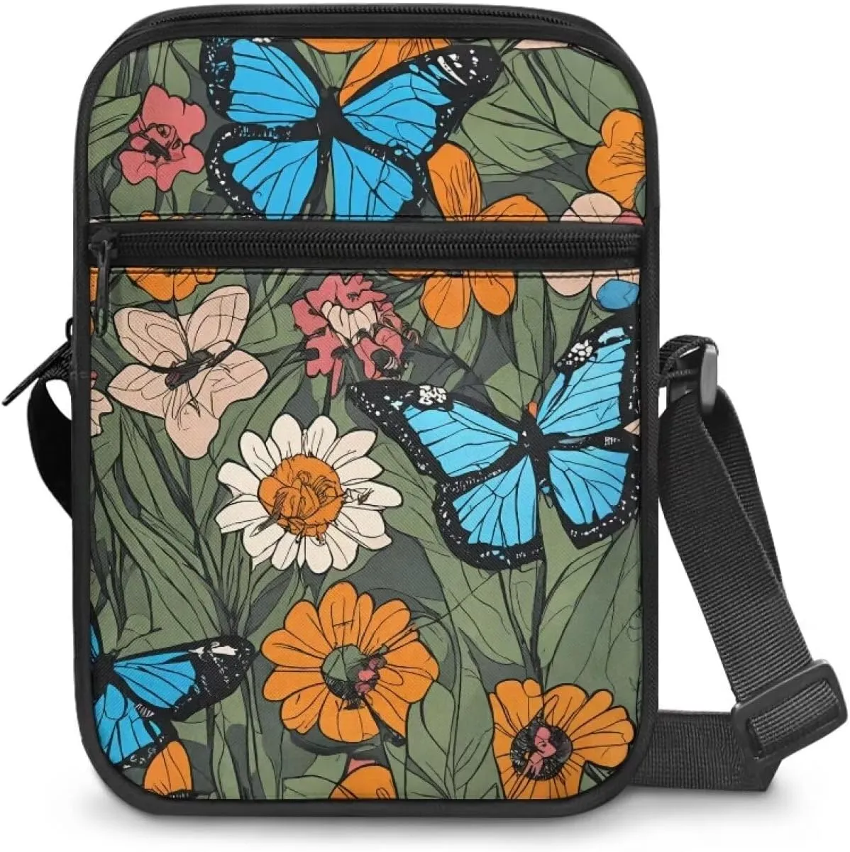 LedBack Cossbody Bag Messenger Bag Crossbody Bag Handbag Purse Shoulder Bag with Front Pocket Adjustable