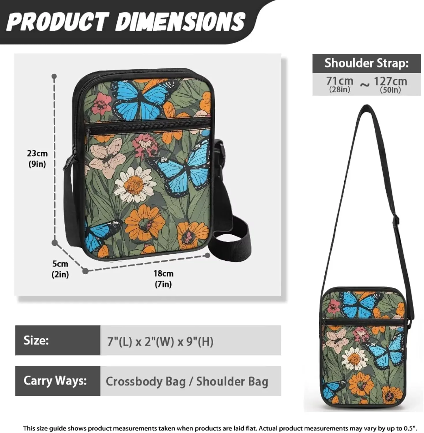 LedBack Cossbody Bag Messenger Bag Crossbody Bag Handbag Purse Shoulder Bag with Front Pocket Adjustable