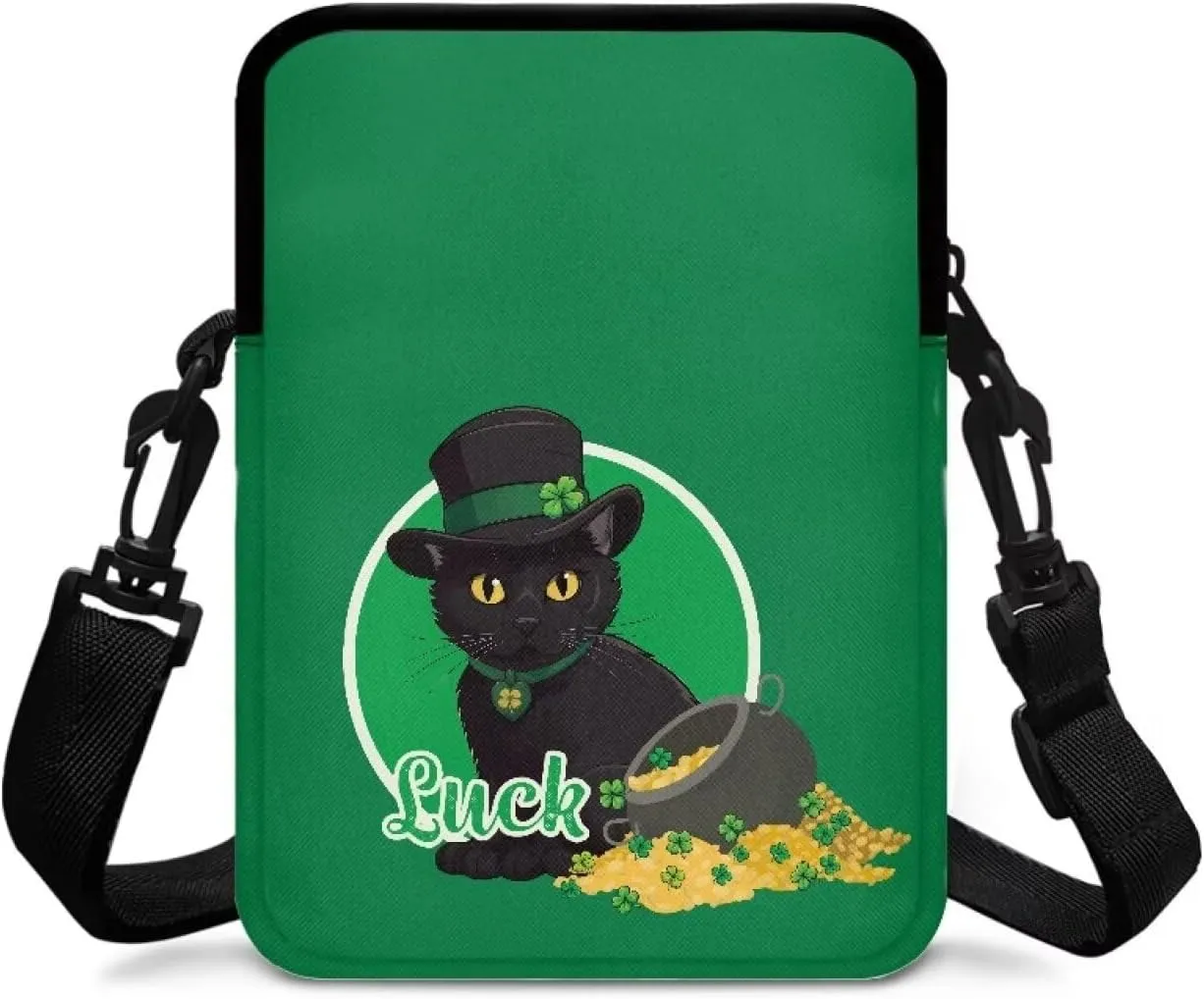 LedBack Fashion Cossbody Messenger Bag Double Clip Crossbody Bag Handbag Purse Shoulder Bag Pretty Gift