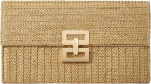 LEVOTIER Woven Straw Crossbody Bags for Women - Handmade Casual Beach Purse