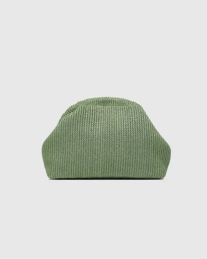 Lotus Clutch Sage Green