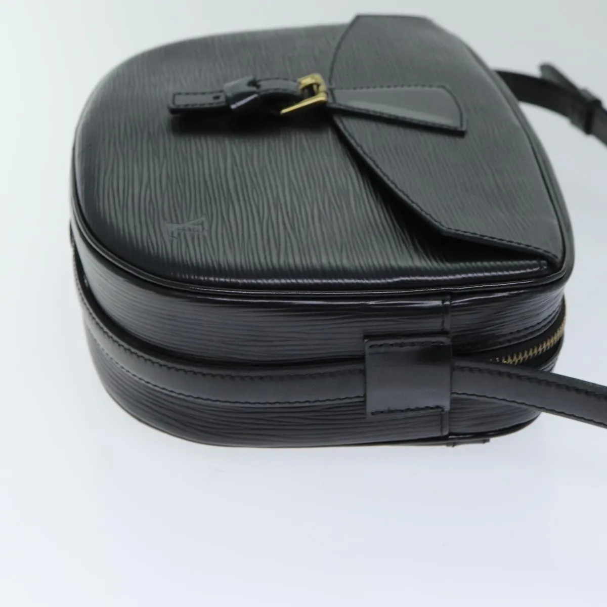 LOUIS VUITTON Epi Jeune Fille MM Shoulder Bag Black M52152 LV yk9772