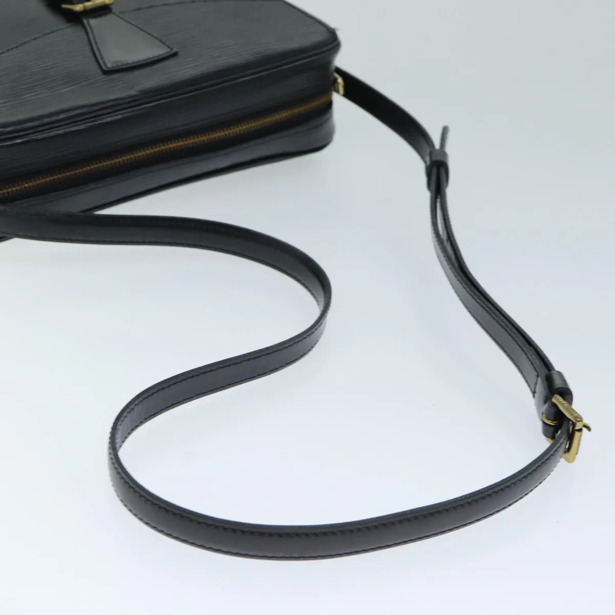 LOUIS VUITTON Epi Jeune Fille MM Shoulder Bag Black M52152 LV yk9772