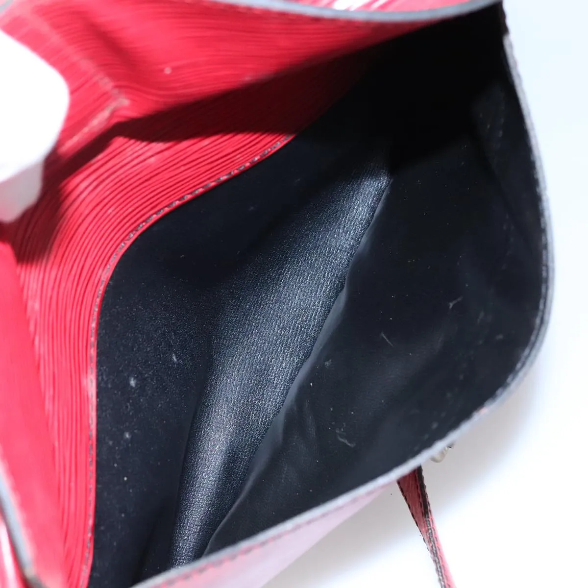 LOUIS VUITTON Epi Jeune Fille MM Shoulder Bag Red M52157 LV 111421
