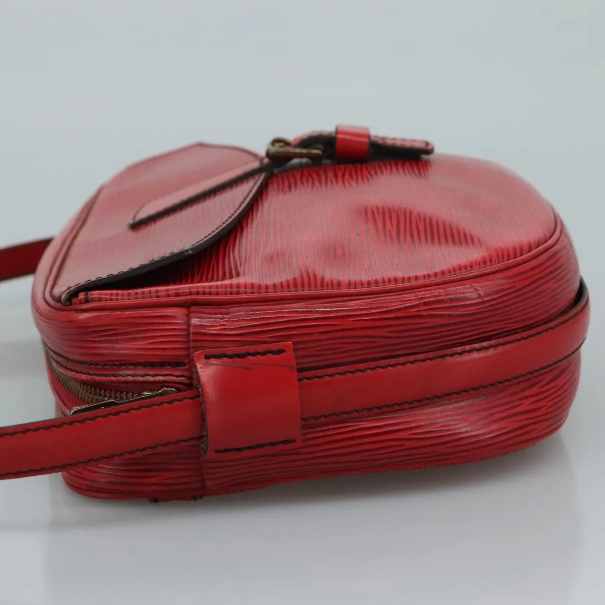 LOUIS VUITTON Epi Jeune Fille MM Shoulder Bag Red M52157 LV 111421
