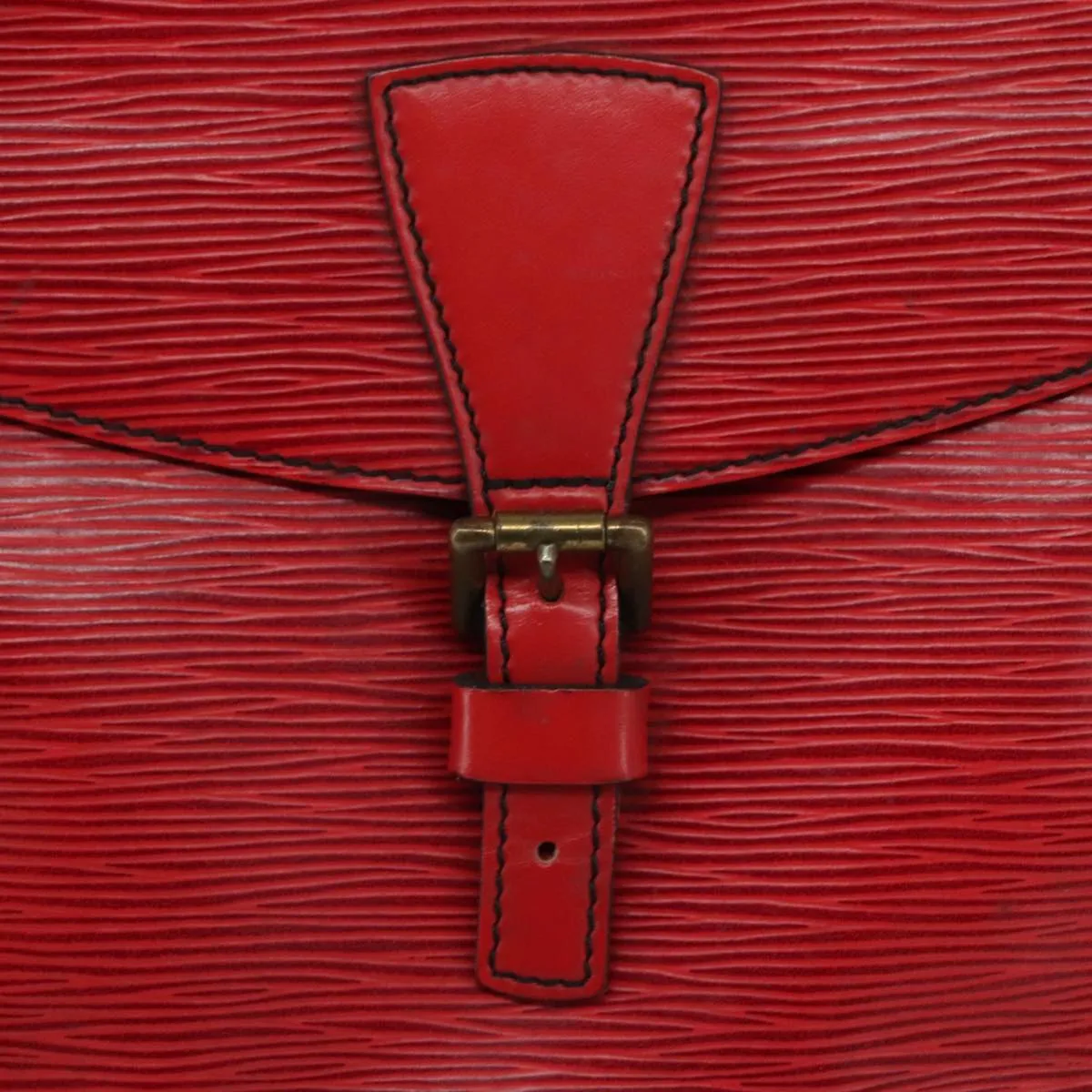LOUIS VUITTON Epi Jeune Fille MM Shoulder Bag Red M52157 LV 111421