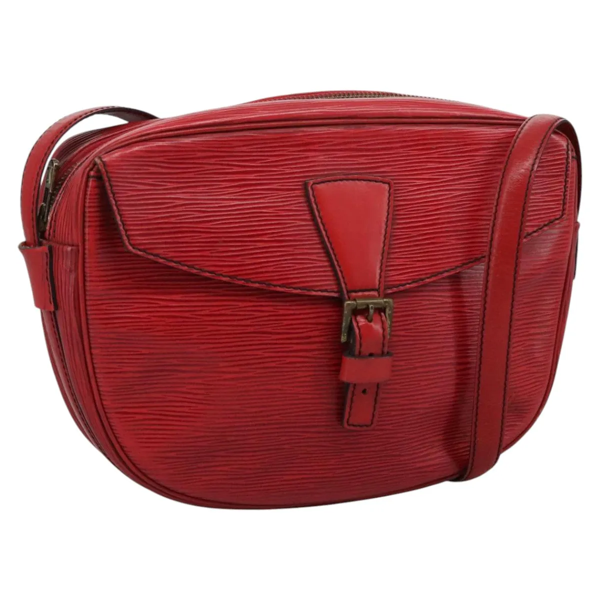 LOUIS VUITTON Epi Jeune Fille MM Shoulder Bag Red M52157 LV 111421