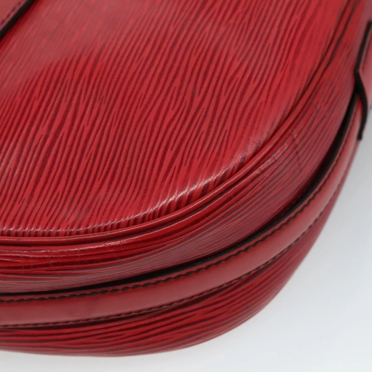 LOUIS VUITTON Epi Jeune Fille MM Shoulder Bag Red M52157 LV 111421