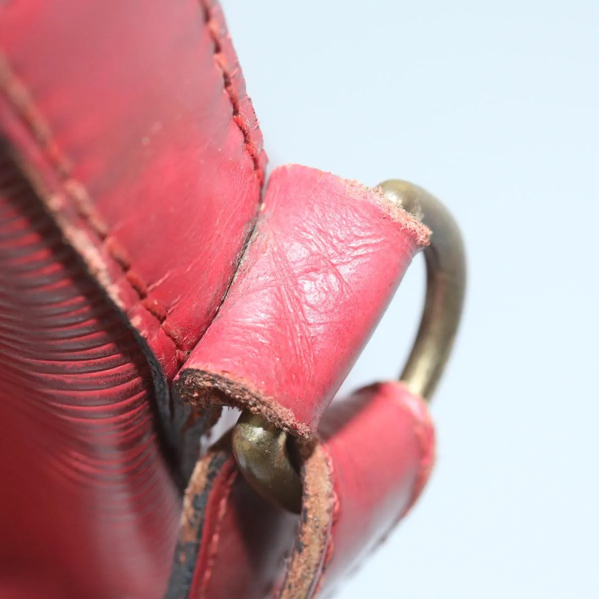 LOUIS VUITTON Epi Petit Noe Shoulder Bag Red M44107 LV 64342