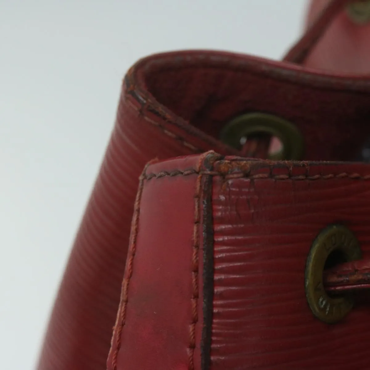 LOUIS VUITTON Epi Petit Noe Shoulder Bag Red M44107 LV 64342