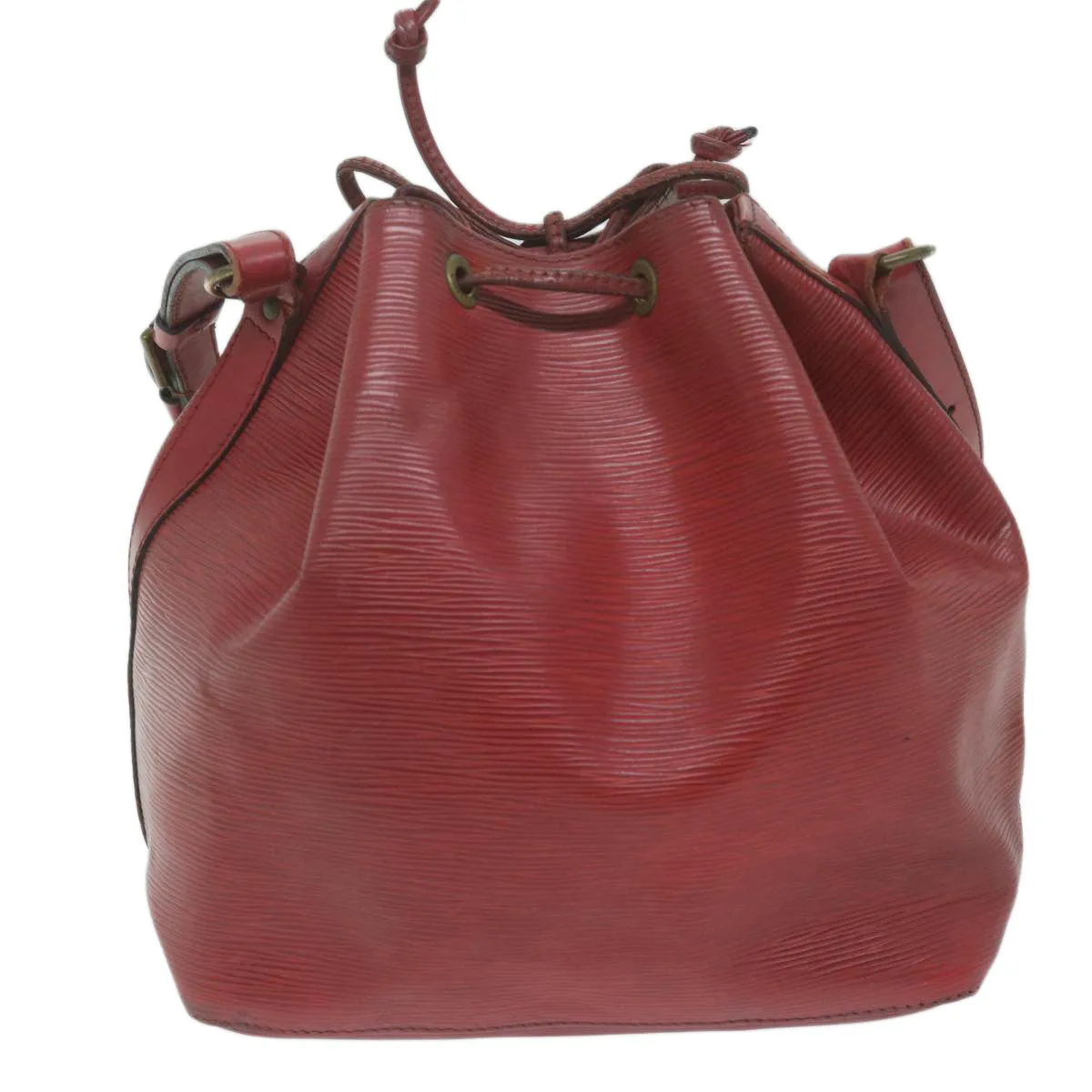 LOUIS VUITTON Epi Petit Noe Shoulder Bag Red M44107 LV 64342