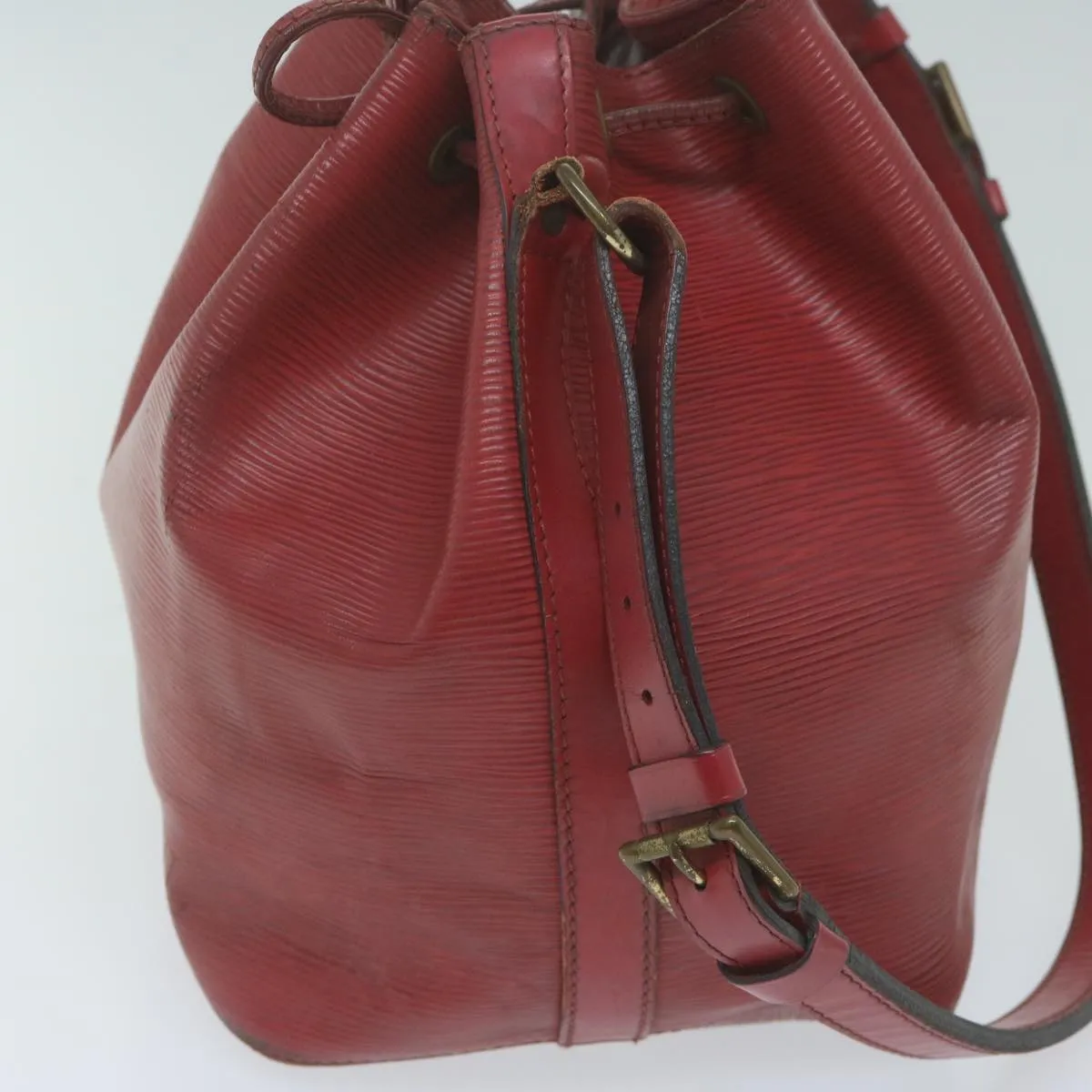 LOUIS VUITTON Epi Petit Noe Shoulder Bag Red M44107 LV 64342