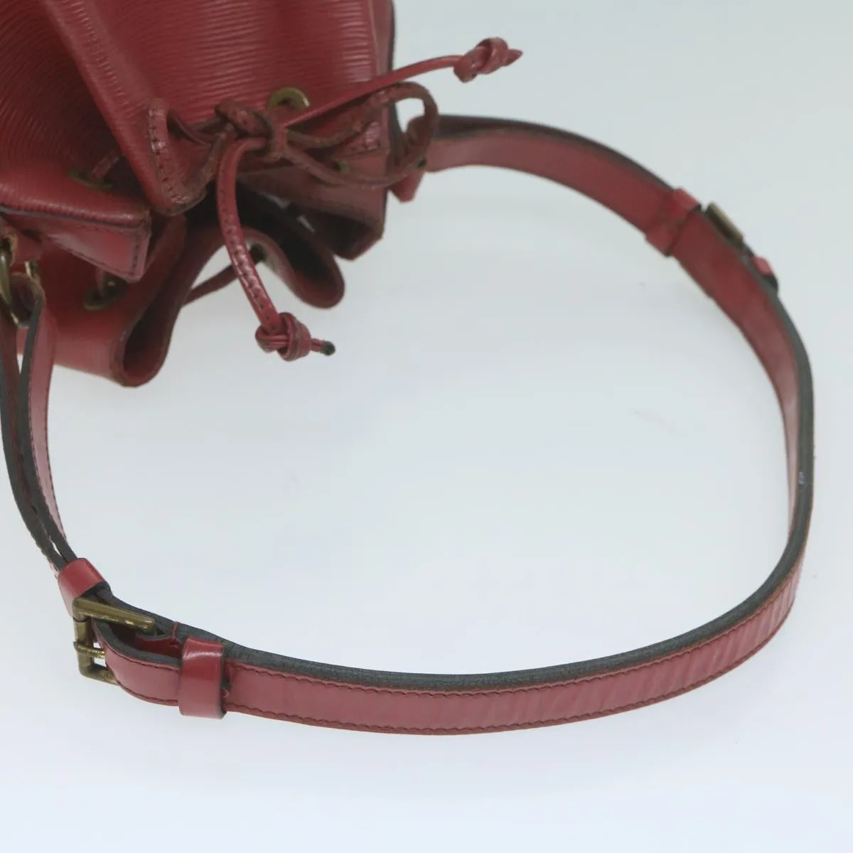 LOUIS VUITTON Epi Petit Noe Shoulder Bag Red M44107 LV 64342