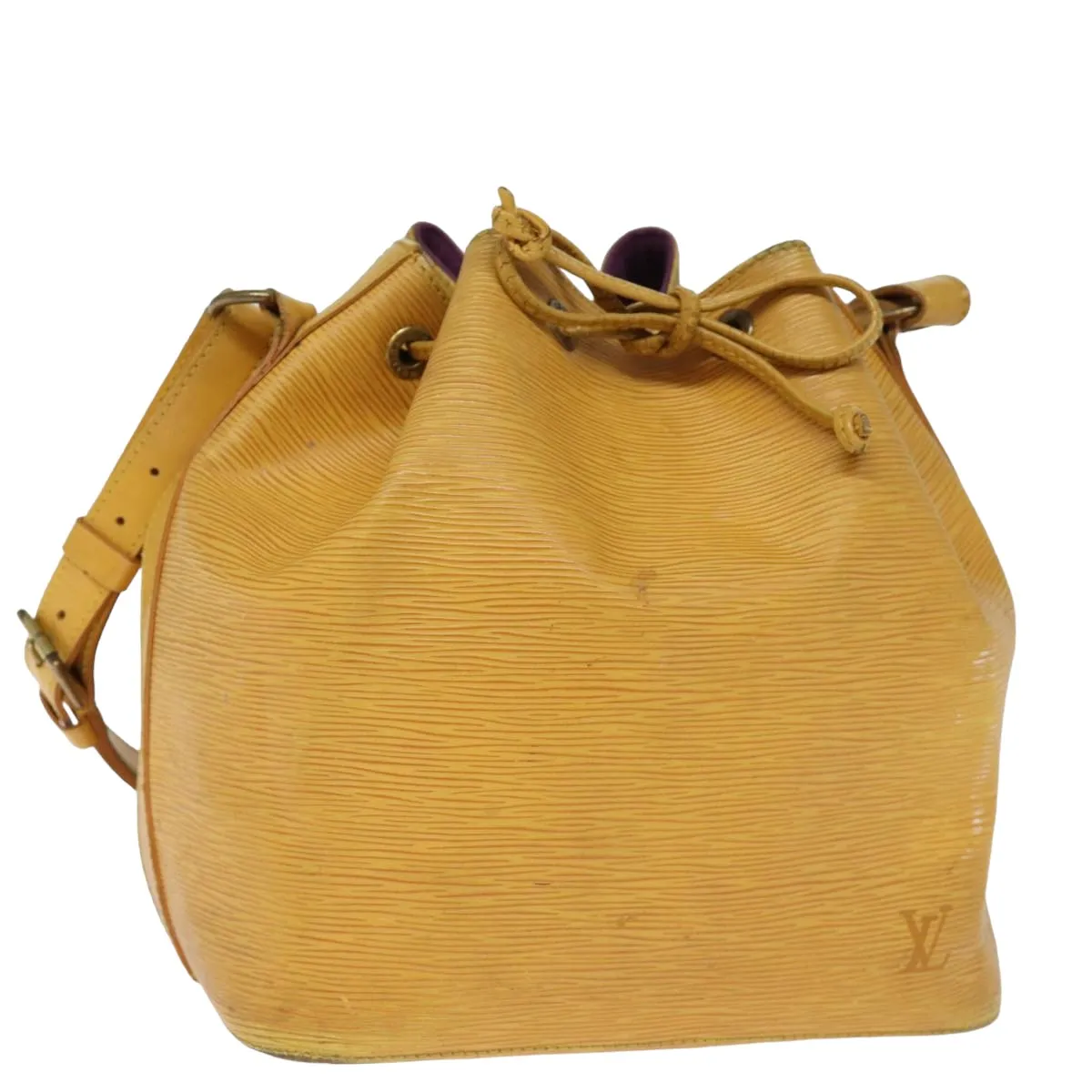 LOUIS VUITTON Epi Petit Noe Shoulder Bag Tassili Yellow M44109 LV 76773