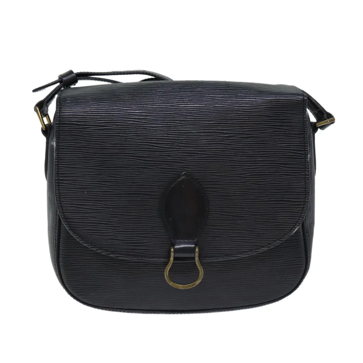 LOUIS VUITTON Epi Saint Cloud GM Shoulder Bag Black M52192 LV 72334