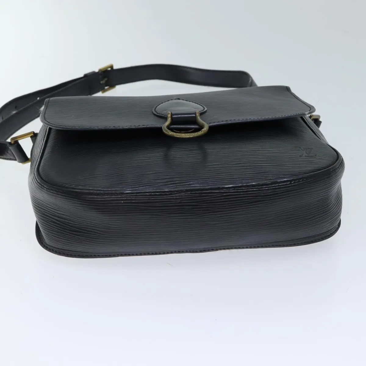 LOUIS VUITTON Epi Saint Cloud GM Shoulder Bag Black M52192 LV 72334