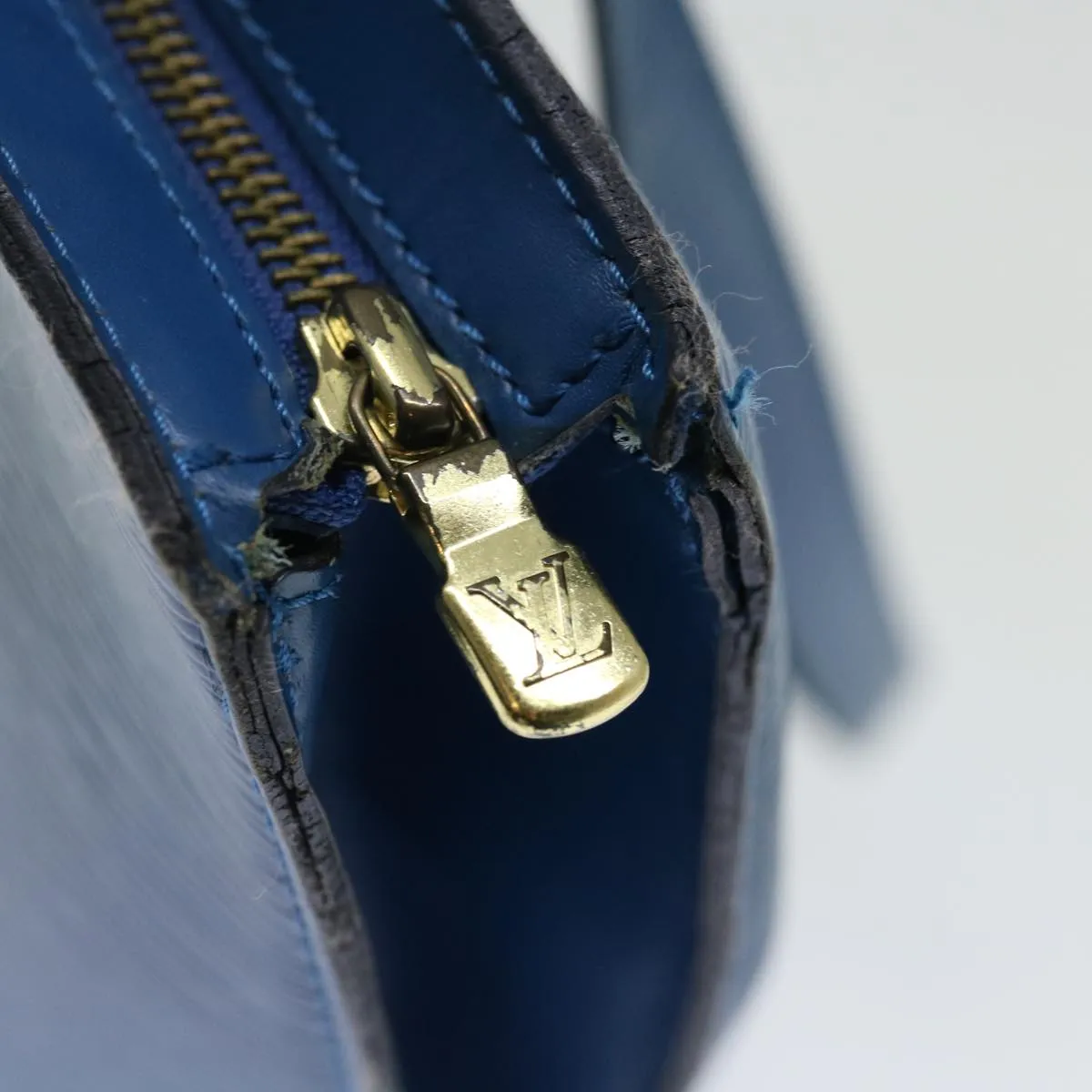 LOUIS VUITTON Epi Saint Jacques Shopping Shoulder Bag Blue M52275 72505
