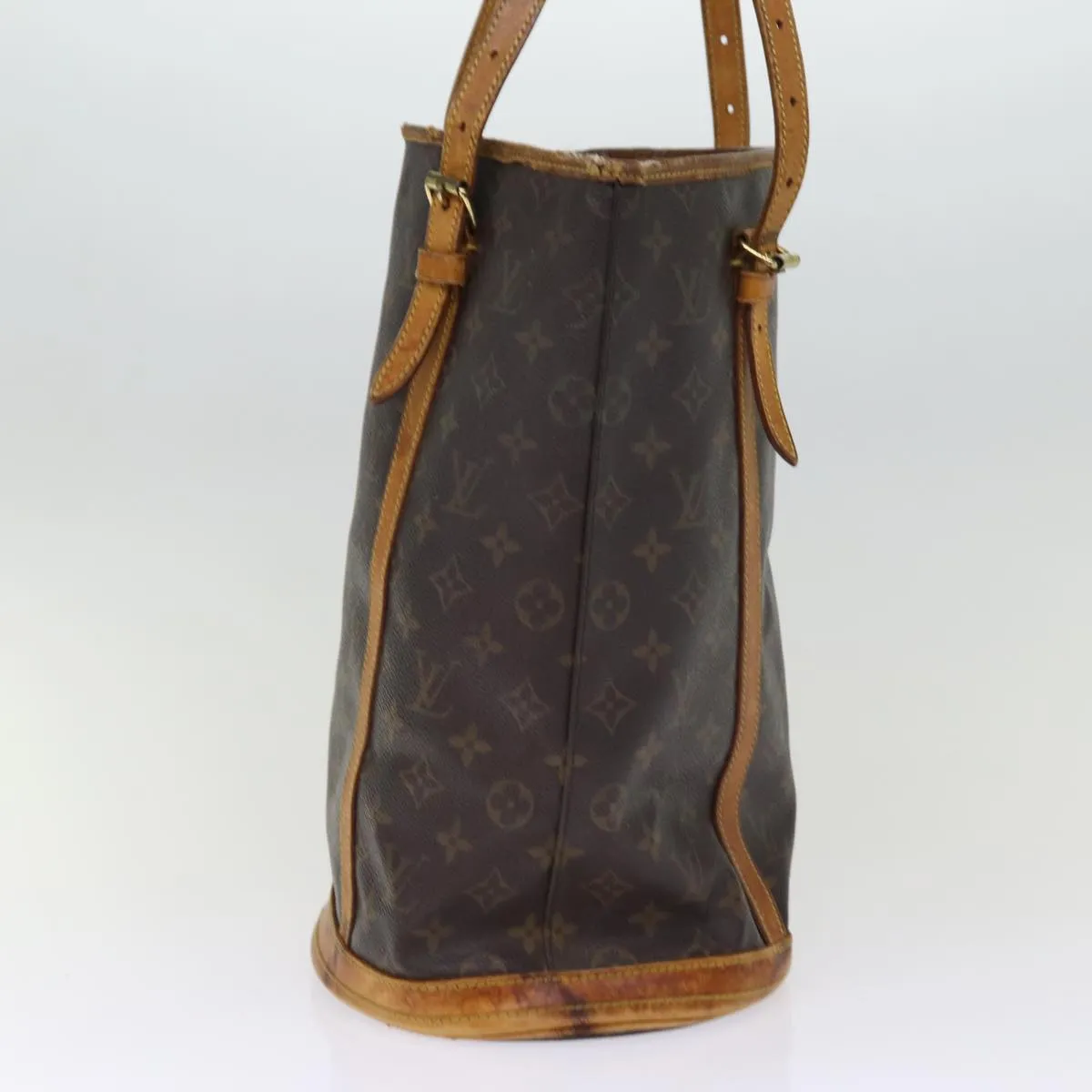 LOUIS VUITTON Monogram Bucket GM Shoulder Bag M42236 LV 75296