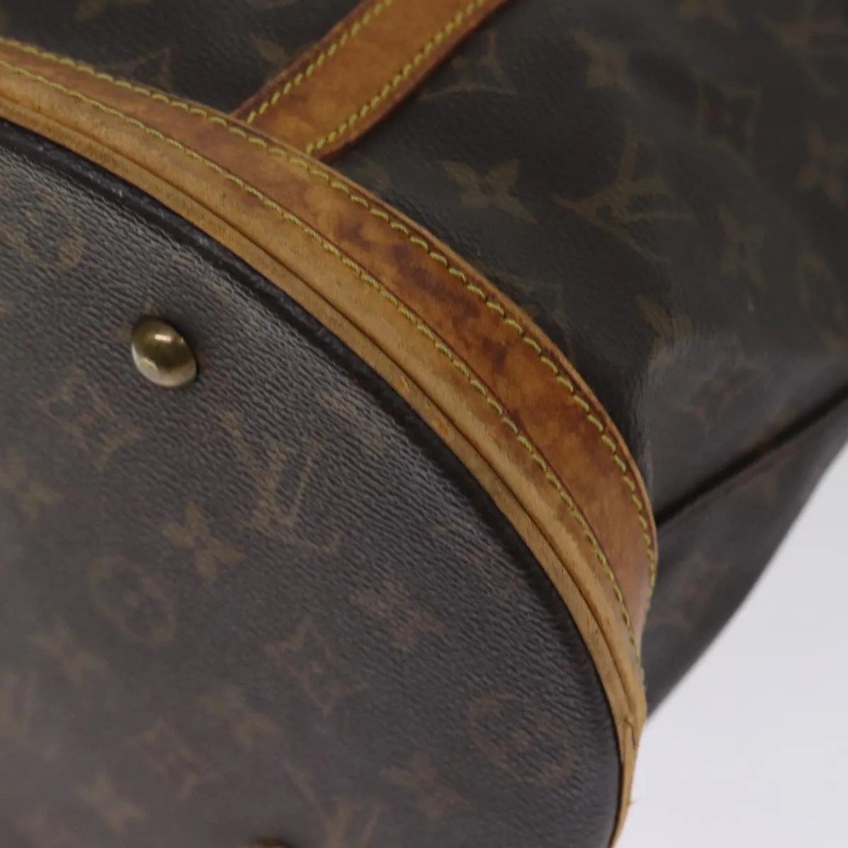 LOUIS VUITTON Monogram Bucket GM Shoulder Bag M42236 LV 75296