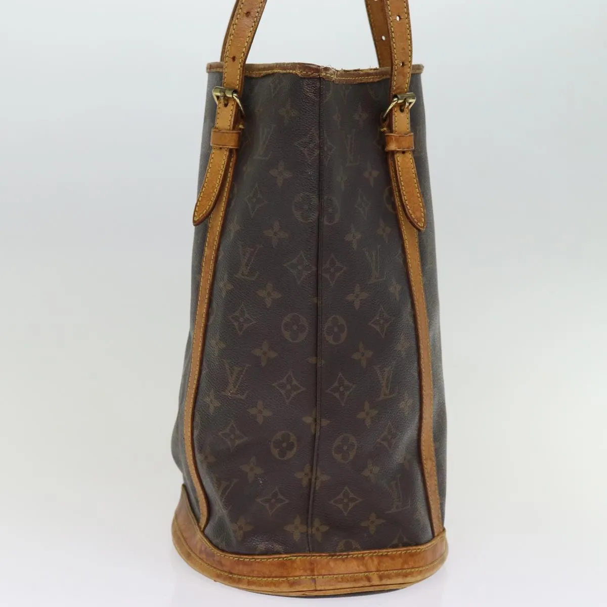 LOUIS VUITTON Monogram Bucket GM Shoulder Bag M42236 LV 75296