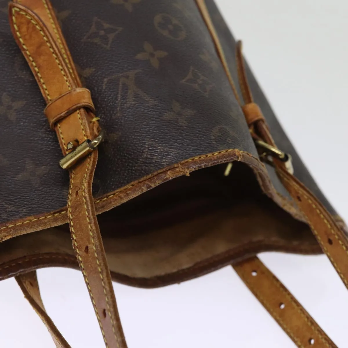 LOUIS VUITTON Monogram Bucket GM Shoulder Bag M42236 LV 75296