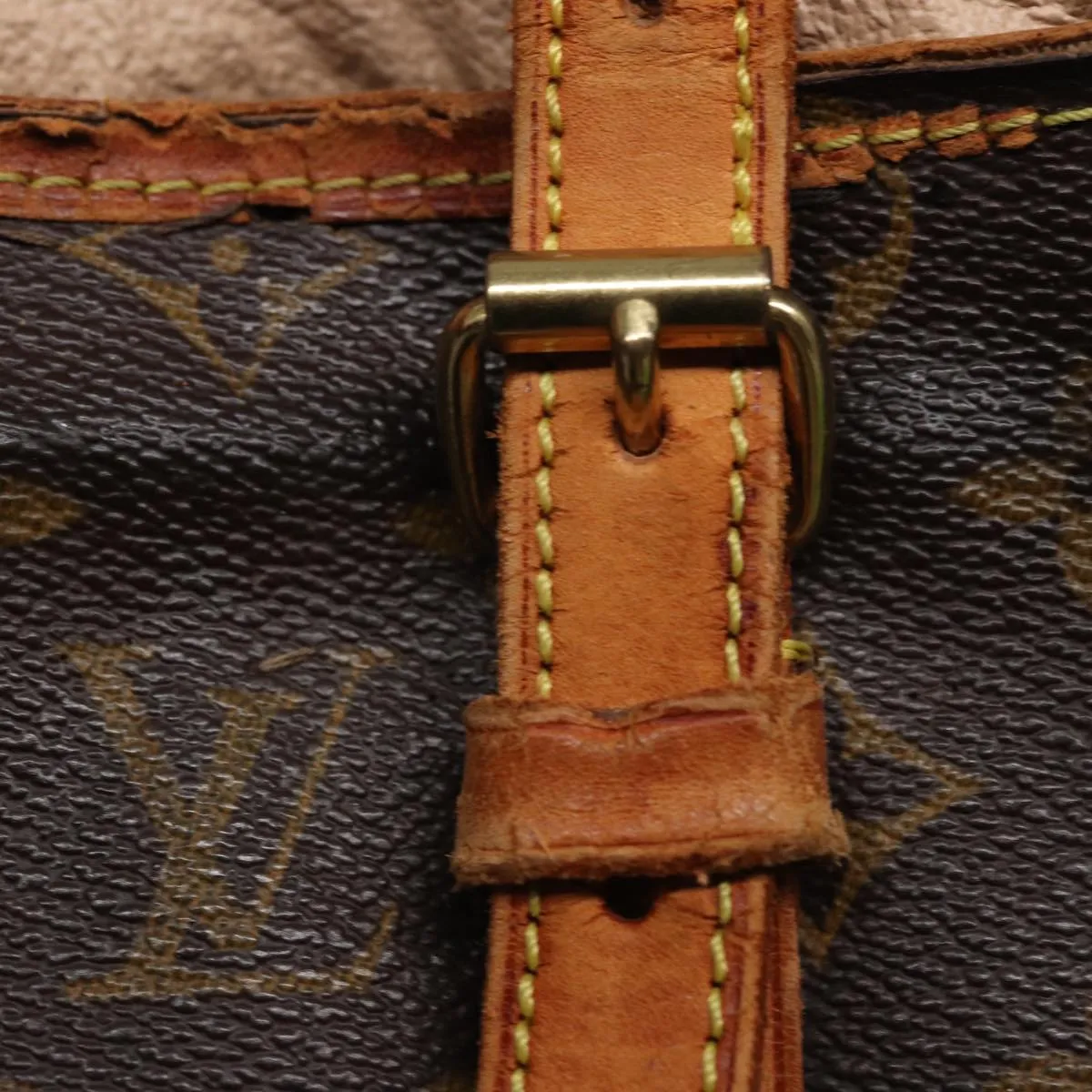 LOUIS VUITTON Monogram Bucket GM Shoulder Bag M42236 LV 78414