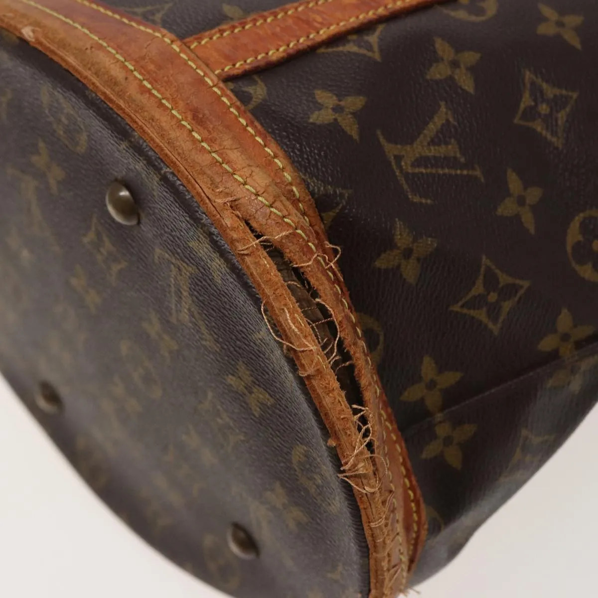 LOUIS VUITTON Monogram Bucket GM Shoulder Bag M42236 LV 78414