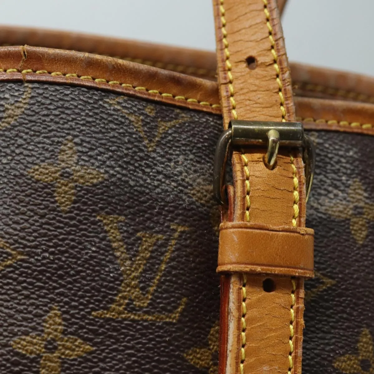 LOUIS VUITTON Monogram Bucket GM Shoulder Bag M42236 LV 79921