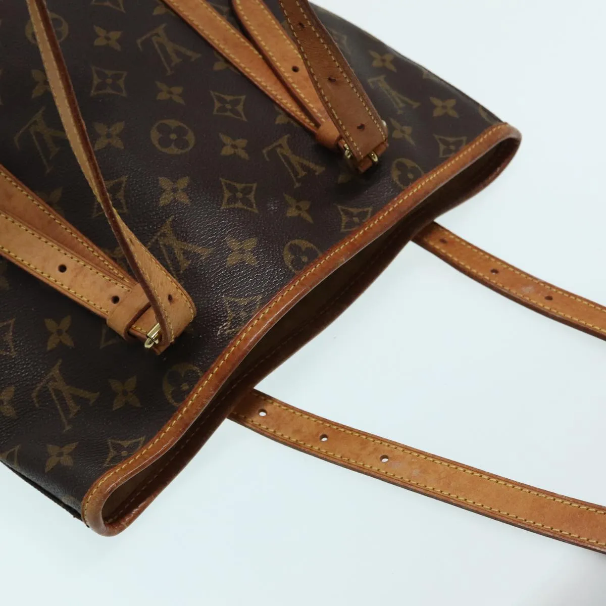 LOUIS VUITTON Monogram Bucket GM Shoulder Bag M42236 LV 83895