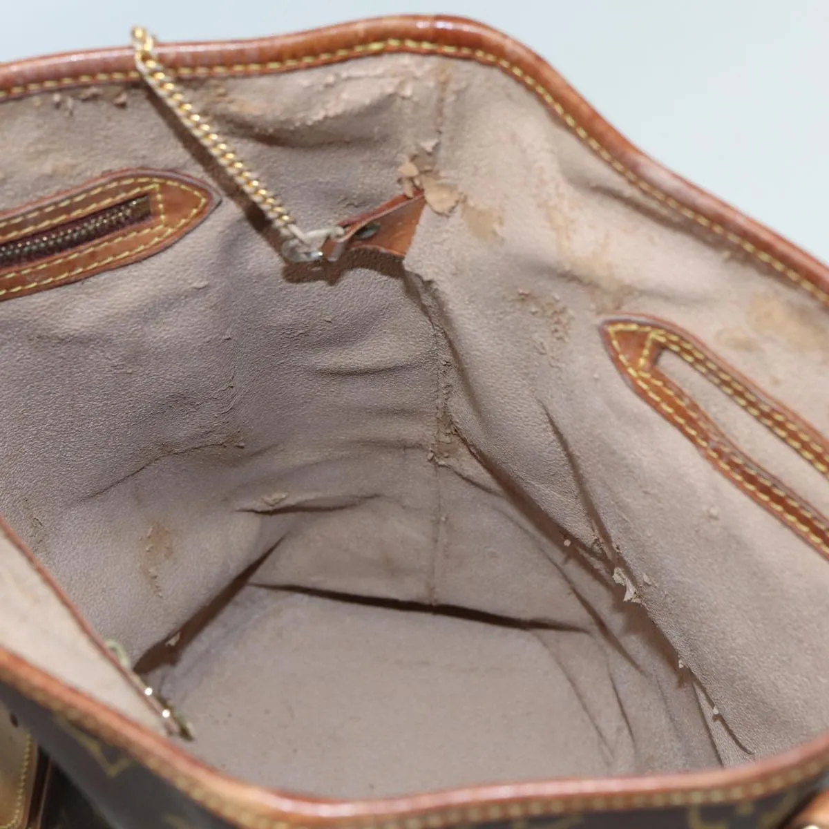LOUIS VUITTON Monogram Bucket GM Shoulder Bag M42236 LV 83895