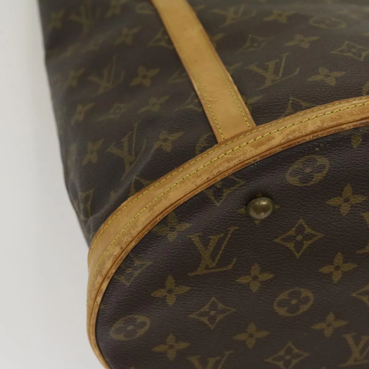 LOUIS VUITTON Monogram Bucket GM Shoulder Bag M42236 LV jk1984