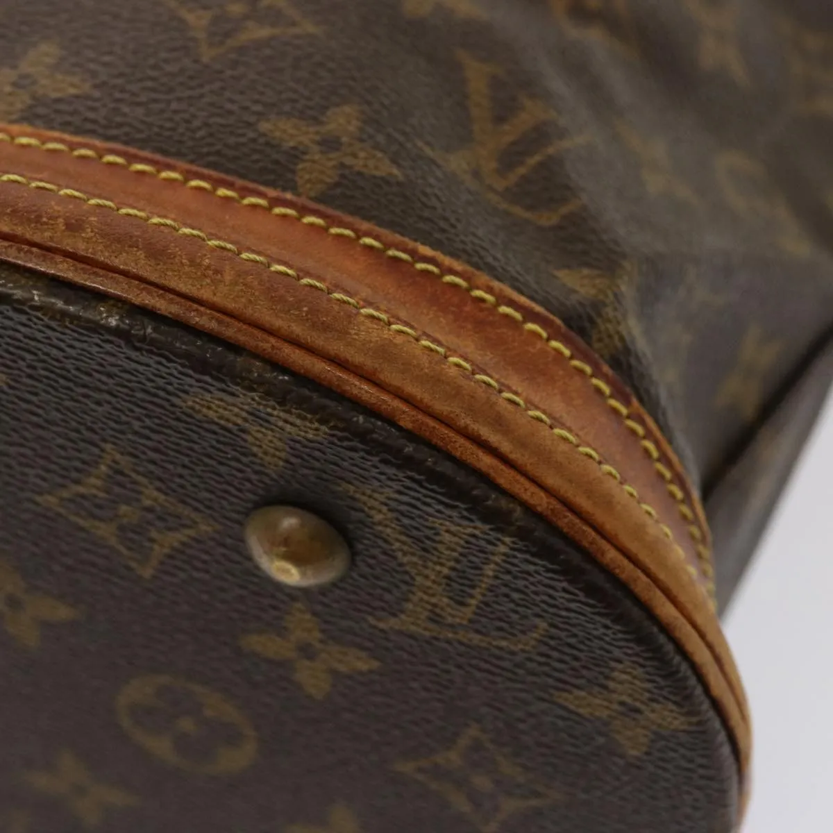 LOUIS VUITTON Monogram Bucket PM Shoulder Bag M42238 LV yk12746