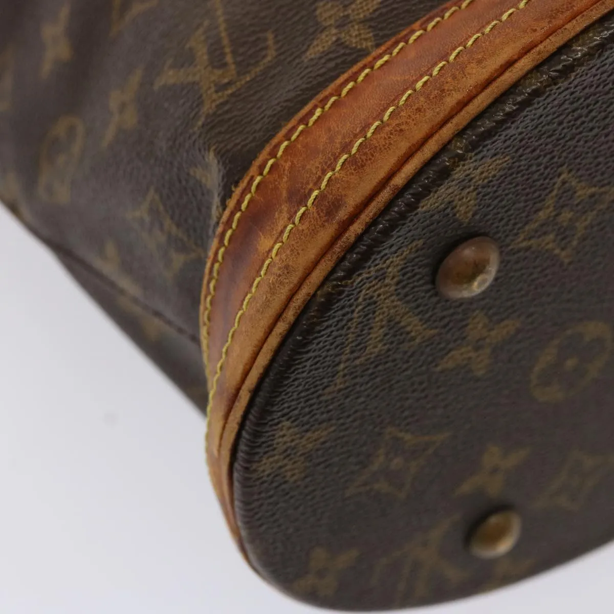 LOUIS VUITTON Monogram Bucket PM Shoulder Bag M42238 LV yk12746